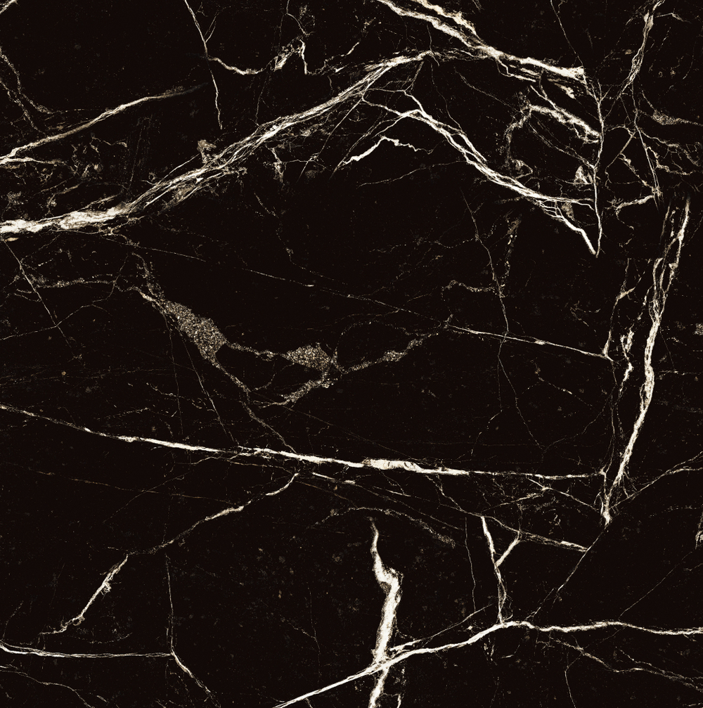 Керамогранит Arcadia Ceramica Black Spinder 60x60 см 1.44 м² глянцевый цвет черный
