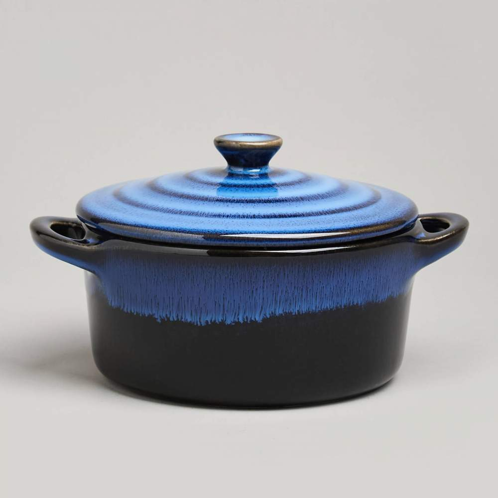 Горшок для запекания 0,6л "Reactive blue"