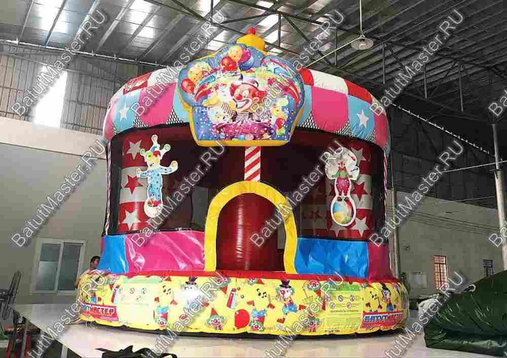 Детский надувной батут "Шатёр цирка" 5*5*4 м