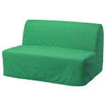 Диван 2-местный - IKEA LYCKSELE LÖVÅS/ЛИКСЕЛЕ ЛЕВОС ИКЕА, 87х100х142 см, зеленый