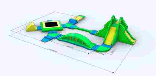 Коммерческий аквапарк на воде «Водная бухта» 24,5×17×3 м