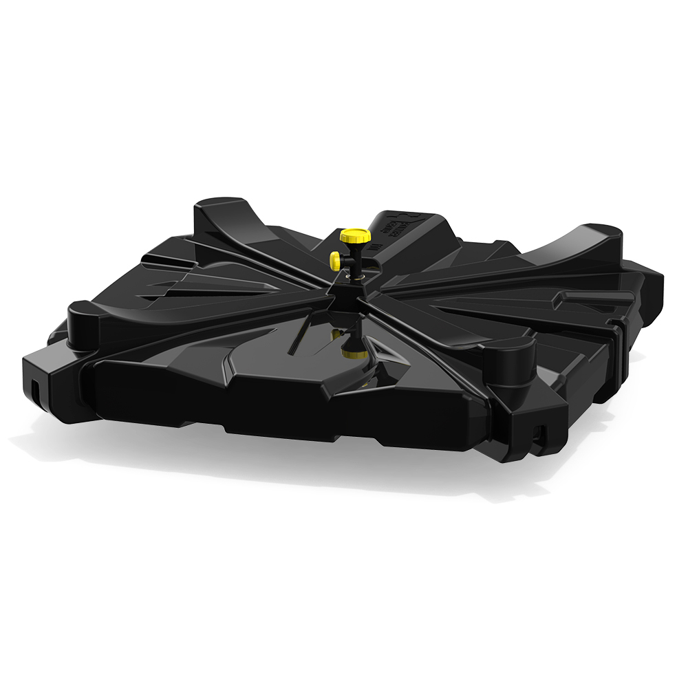 Бак для душа «Роса-2» 110 л с лейкой Полимер-Групп(997x1004x273см;8,9кг;черный) - арт.559249