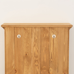 Шкаф навесной Прованс 2 ящика для кухни и ванной из массива сосны, бежевый