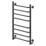 Полотенцесушитель MIXLINE MIRA  80х50 (таймер, 335 Вт, 8 перекладин) электрический ЧЕРНЫЙ
