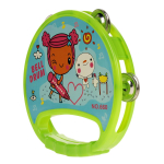 Бубен 16см, зеленый, пакет 660