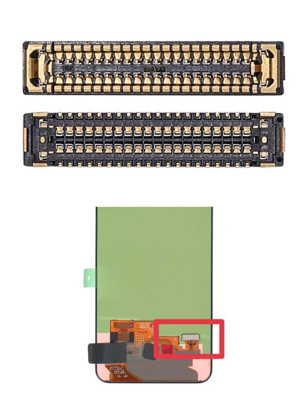 Samsung Galaxy A56 5G (SM-A566B)
- FPC коннектор дисплея (на шлейфе)