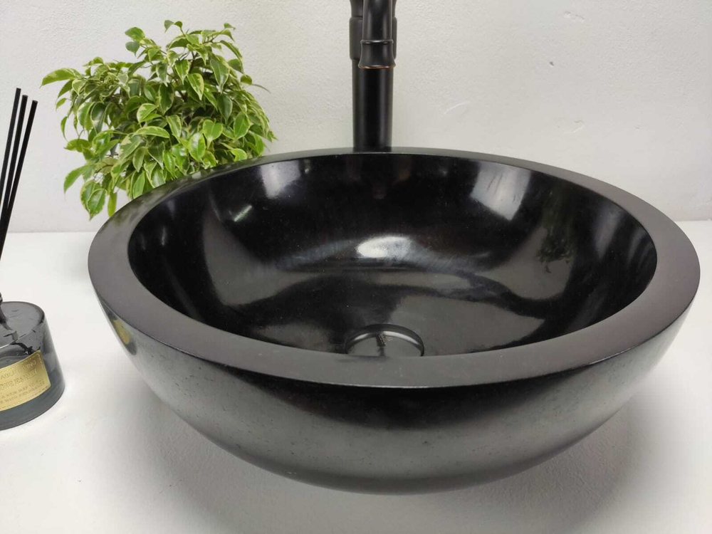 Раковина из андезита Bowl Black Small BA-81010 40*40*15