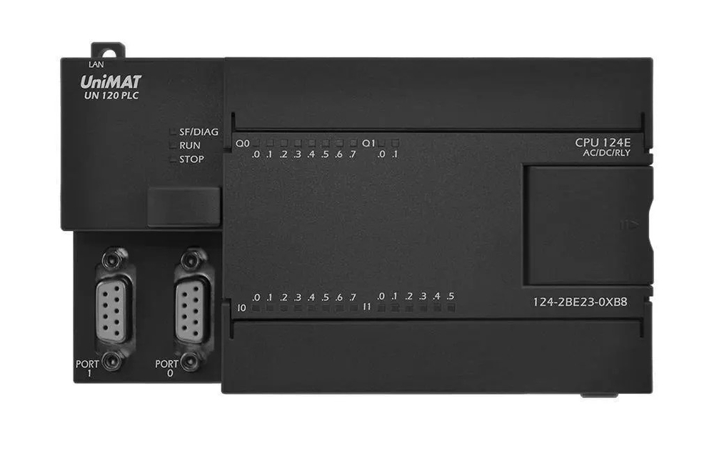 ЦЕНТРАЛЬНЫЙ ПРОЦЕССОР UNIMAT  CPU124E-2R AC/DC/RLY Ethernet UN 1242BE230XB8  (UN 124-2BE23-0XB8)