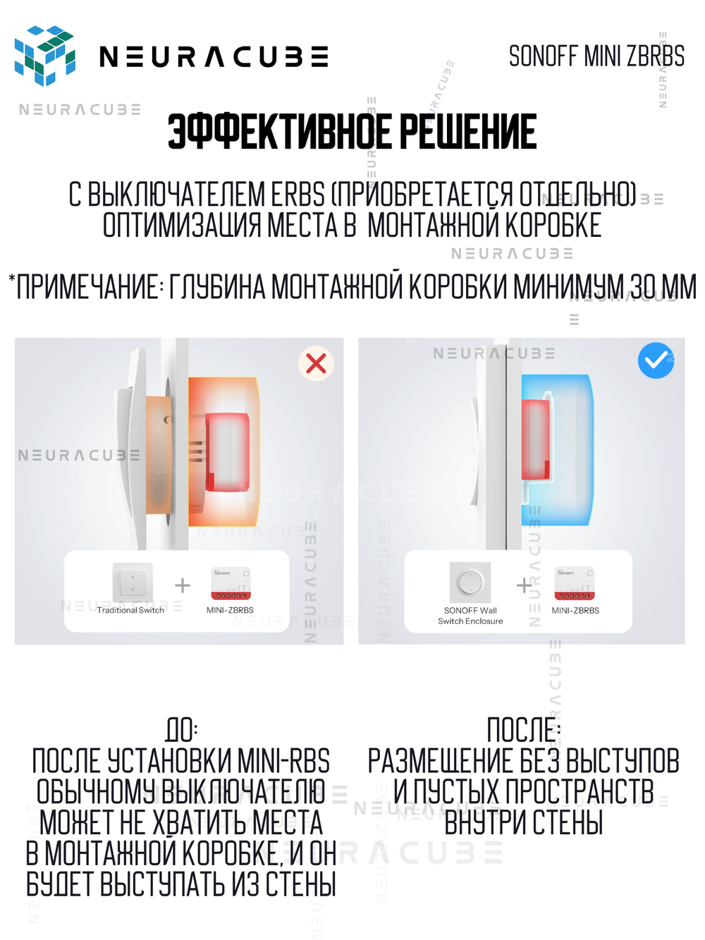 Zigbee Реле для роллетов Sonoff MINI-ZBRBS