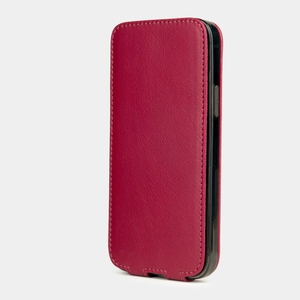 Чехол для iPhone 12 Pro Max из натуральной кожи теленка, цвета малины