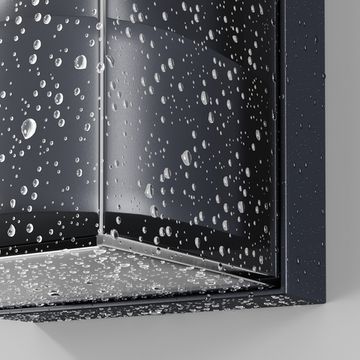 Уличный настенный светильник 1*Е27 O450WL-01GF графит Conf Maytoni