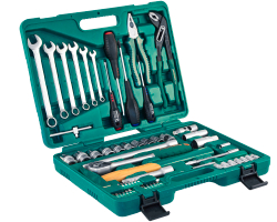 S04H52460S Набор инструмента универсальный 1/4", 1/2"DR, 60 предметов