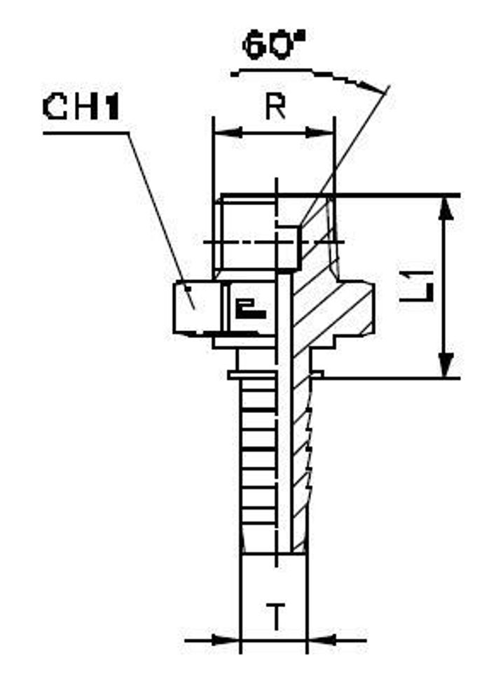 Фитинг DN 12 BSPT 3/8