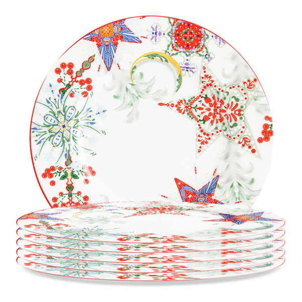 Набор тарелок десертных 6шт 20.5см Mix&Match Home Счастливая Звезда