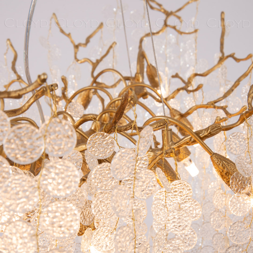 Люстра Cloyd HAOMA C6 / Ø40 см - латунь (арт.10978)