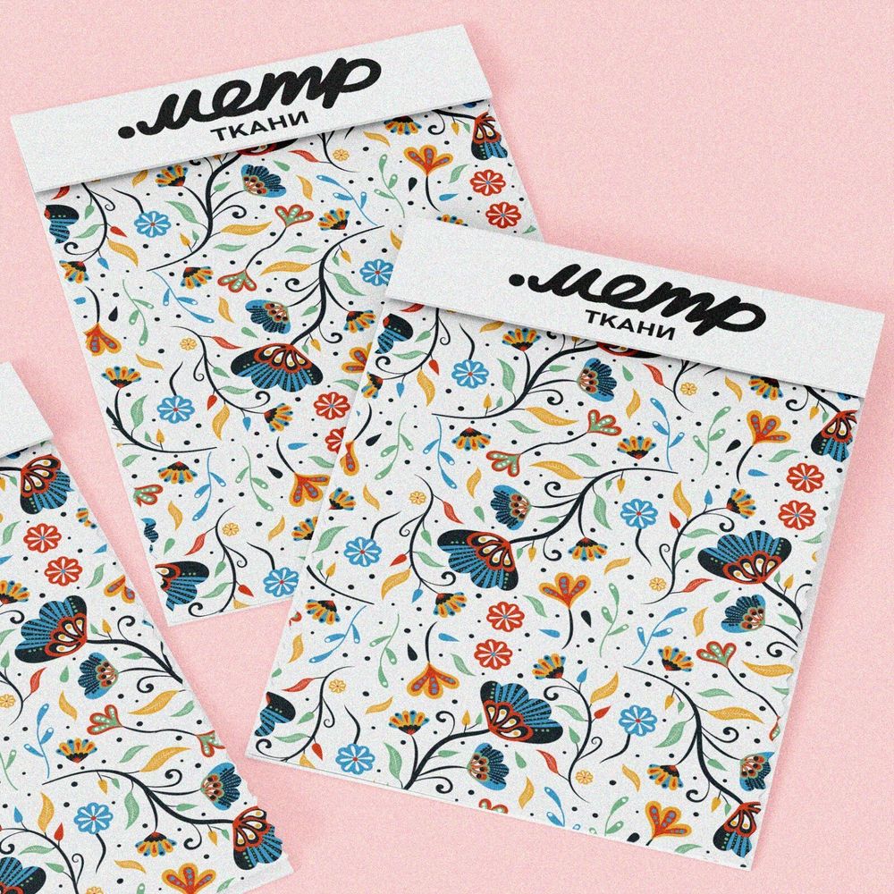 Ткань шелк Армани классический цветочный орнамент