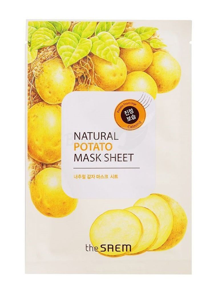 Маска тканевая с экстрактом картофеля The Saem Natural Potato Mask Sheet