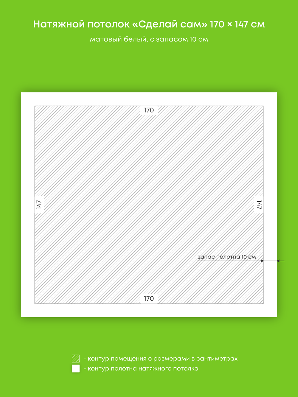 Натяжные потолки 2.5 м2, 0.7 м2