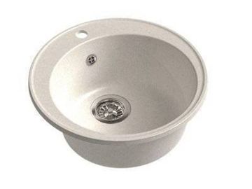 Мойка врезная круглая Grandfest-Eco Рондо D480 белая