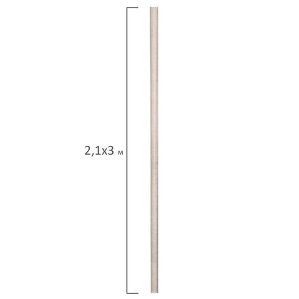 Холст в рулоне BRAUBERG ART PREMIERE, 2,1x3 м, 400 г/м2, грунт, 100% лён, среднее зерно, 191640