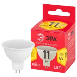 Лампочка светодиодная ЭРА RED LINE LED MR16-11W-827-GU5.3 R GU5.3 11 Вт софит теплый белый свет