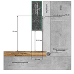 Теневой профиль ПП-03 универсальный. 10/15 мм. Длина 2 м.п.