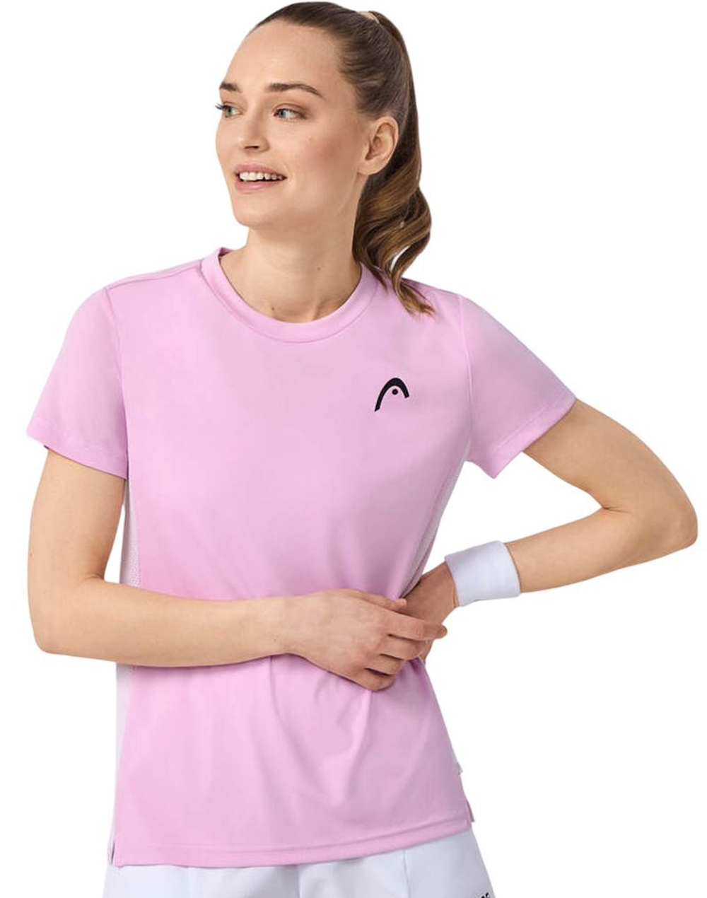 Женская теннисная футболка Head Tie-Break - Розовый