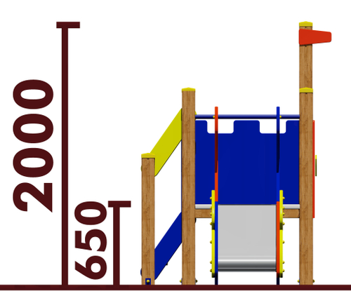 Игровой комплекс 070279.21 для детей 2-4 года для уличной площадки