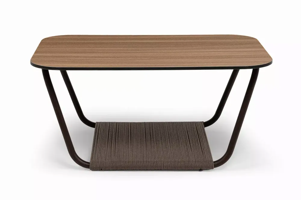 "Гранада" журнальный стол 90х60см из HPL, цвет "дуб"