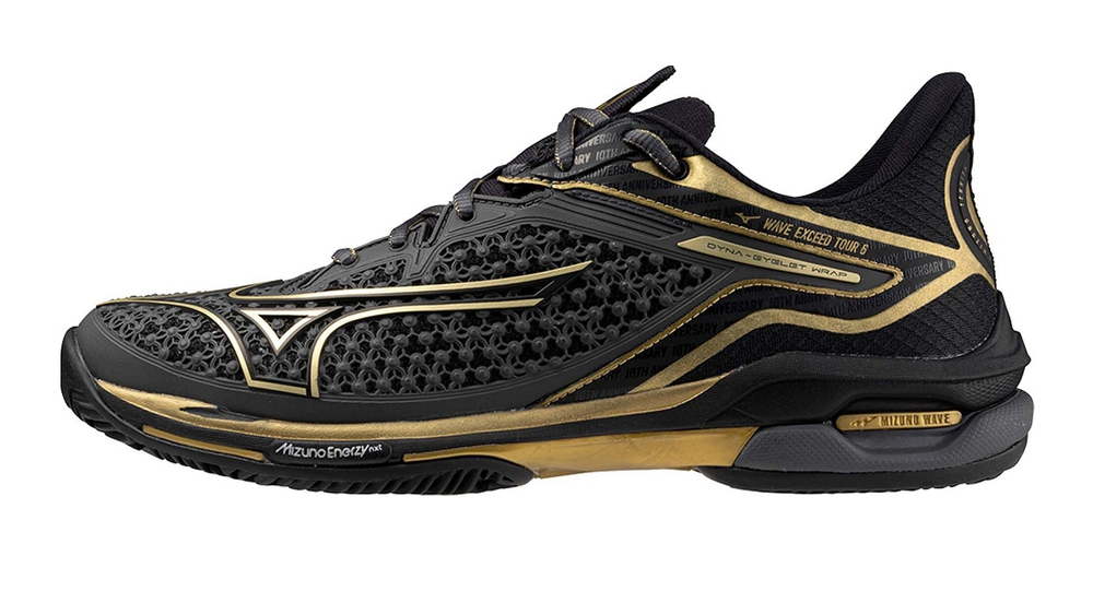 Мужские кроссовки теннисные Mizuno Wave Exceed Tour 6 CC 10TH - черный
