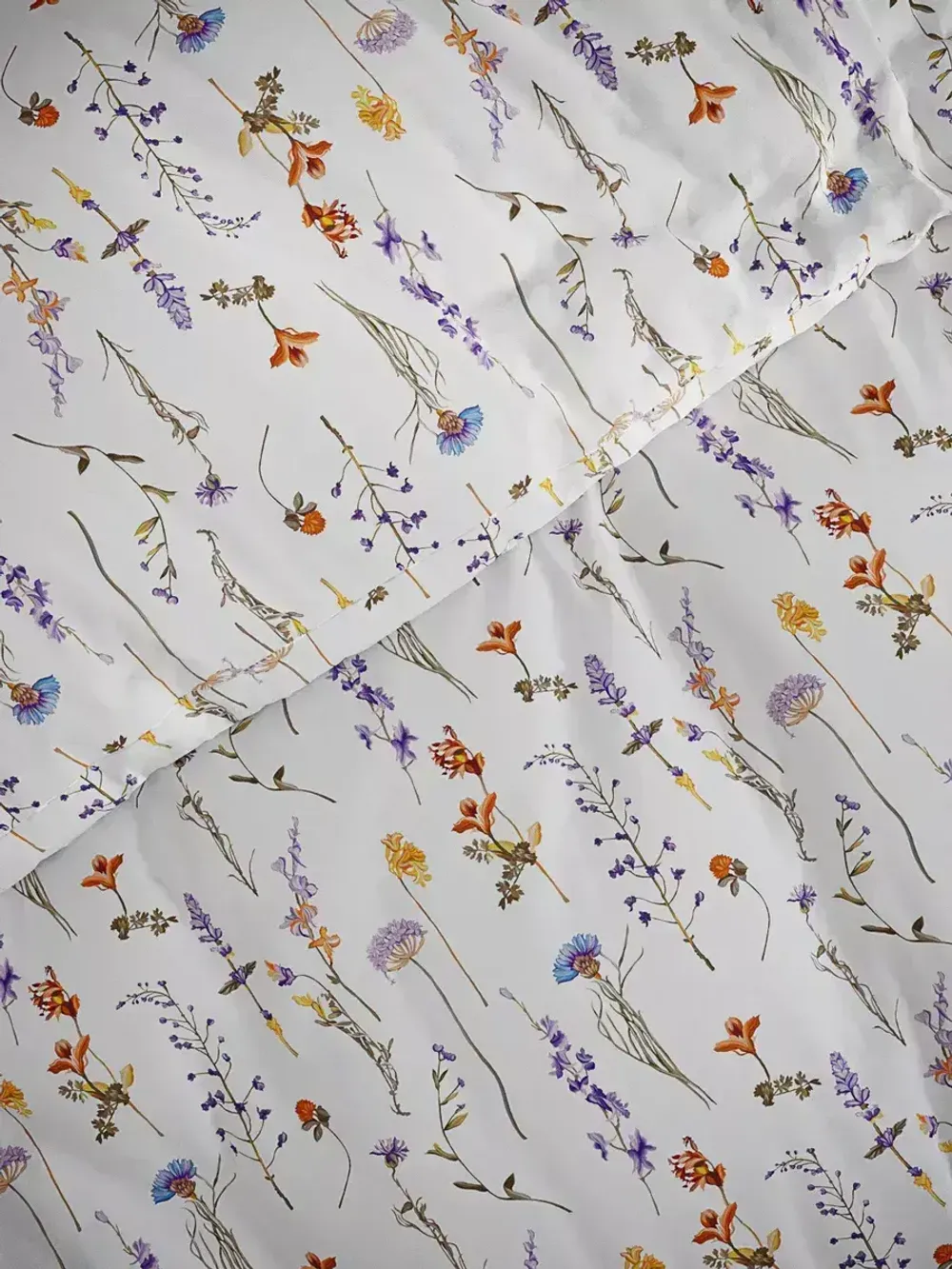 Наволочка комплект 2шт Полисатин Мечта "Flora" 40x60 см на молнии