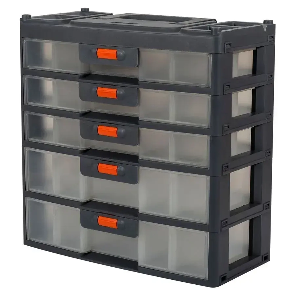 Сет для мелочей Expert 5 секций серо-свинцовый/оранжевый