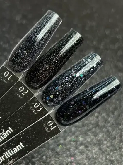 04 Гель-лак Black brilliant 10мл M&K