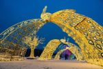Световая новогодняя арка "Жар-Птица"