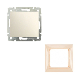 Legrand выключатель 4301 с рамкой 1 с/к