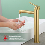 Смеситель для раковины Raglo R20.15.03, золотой сатин