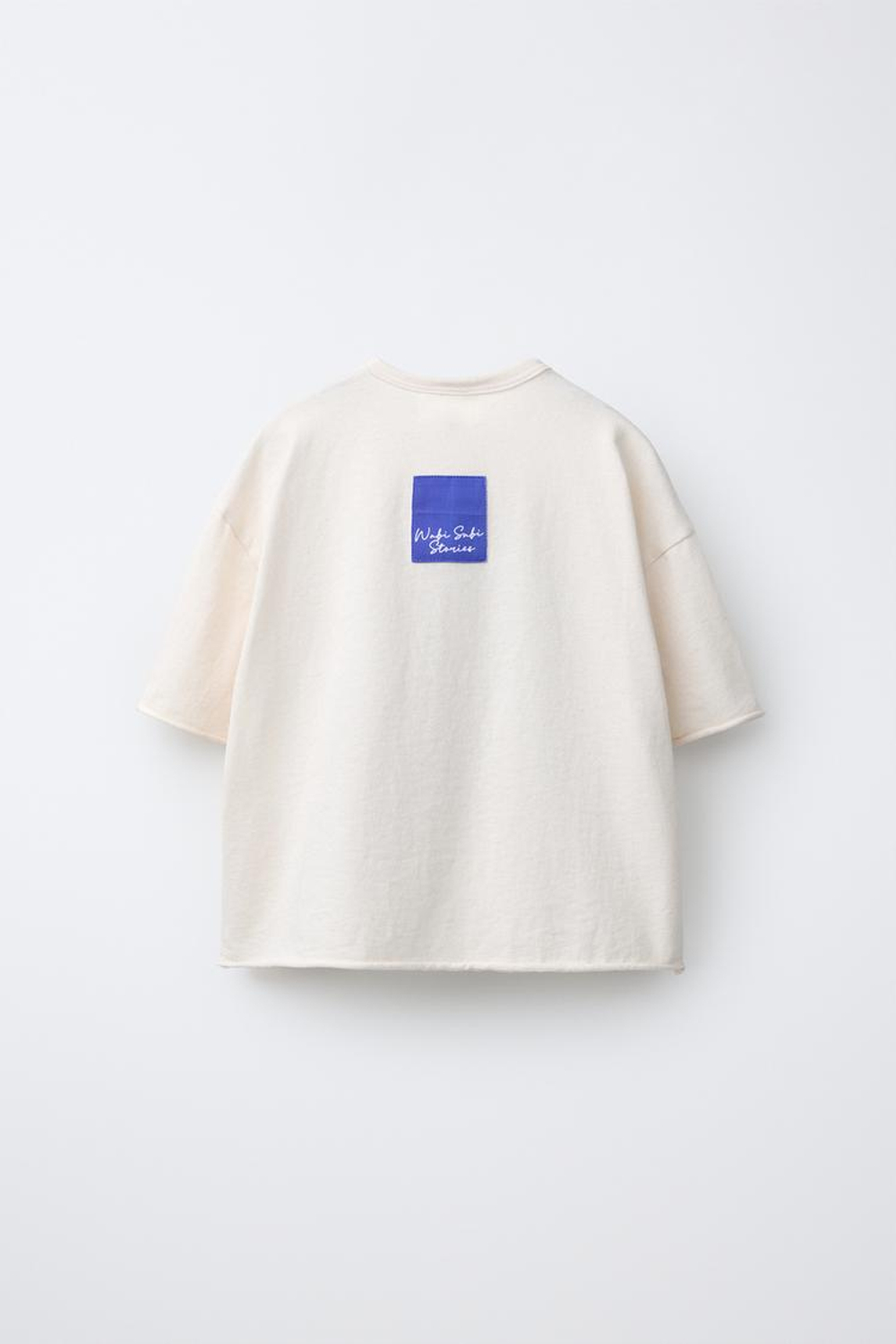 ZARA ФУТБОЛКА С ЦВЕТОЧНЫМ ПРИНТОМ, ЭКРЮ