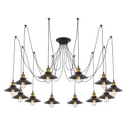 Citilux Эдисон CL451121 Люстра паук Венге Бронза