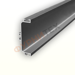 Алюминиевый рамочный профиль для фасадов, Серебро купить с доставкой, Казахстан