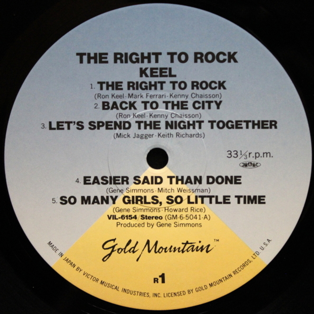 Keel / The Right To Rock (LP)