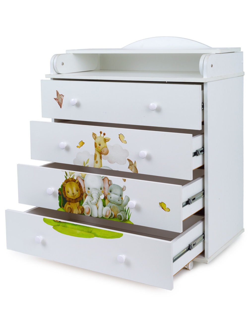 Комод "Фортуна" 4 ящ (арт. 59) ЛДСП 800/4 "Малыши"