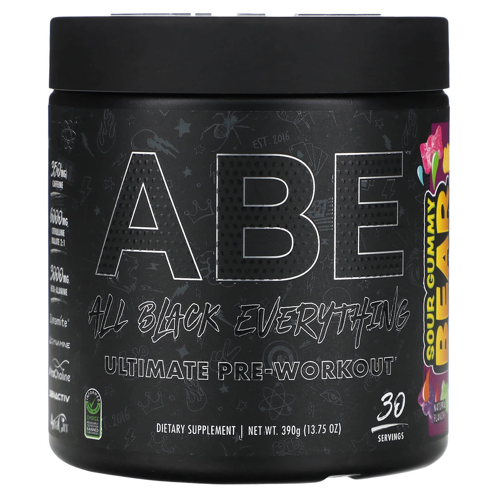 ABE, Перед тренировкой, кисло-мармеладные мишки, 390 г (13,75 унции)