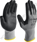 ЗУБР ТОЧНАЯ РАБОТА, тонкое покрытие для точных работ, размер S, перчатки с полиуретановым покрытием, Профессионал (11275-S)