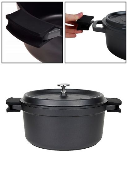 Кастрюля 4,5 л. Kamille KM 4452 серия FRANCE из литого алюминия с антипригарным покрытием