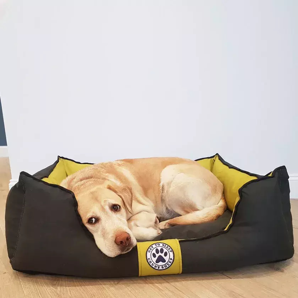 Лежанка для собак, матрас со съёмным чехлом, 103х74х8 см, графитовая Pet Choice