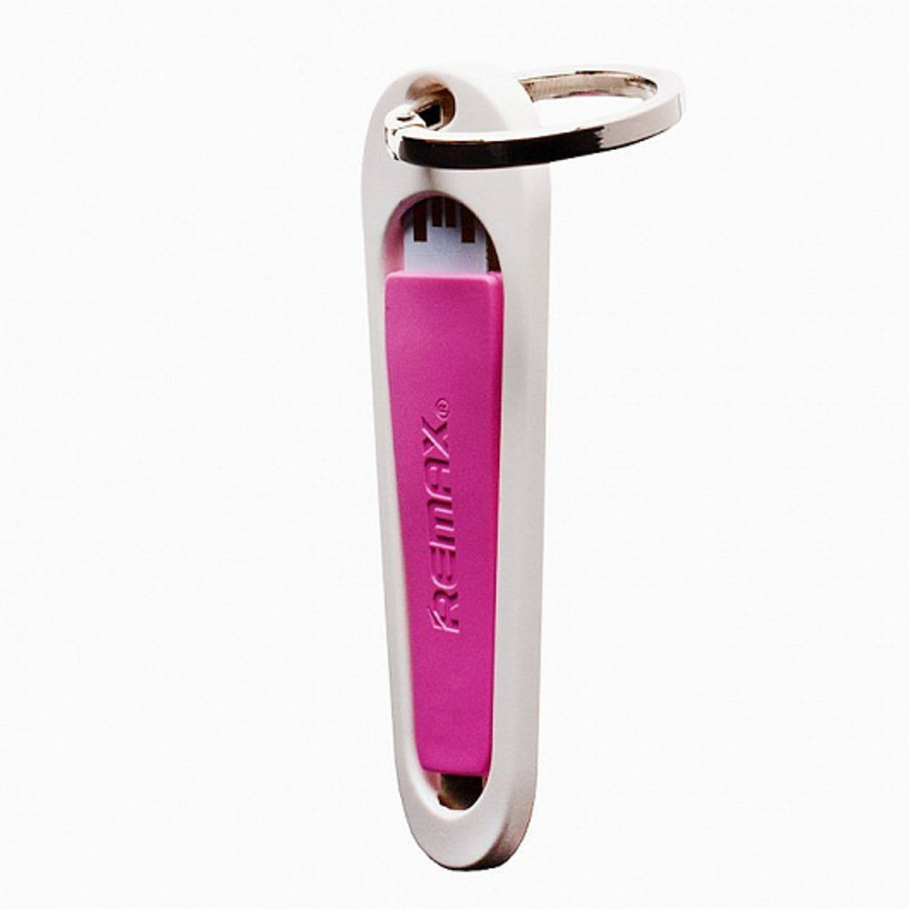 Кабель USB/Lightning Rings-remax pink