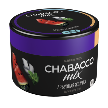 Кальянная смесь Chabacco "Watermelon Gum" (Арбузная жвачка) 50гр