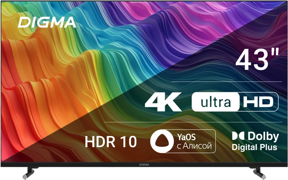 Телевизор 43" Digma DM-LED43UBB33
