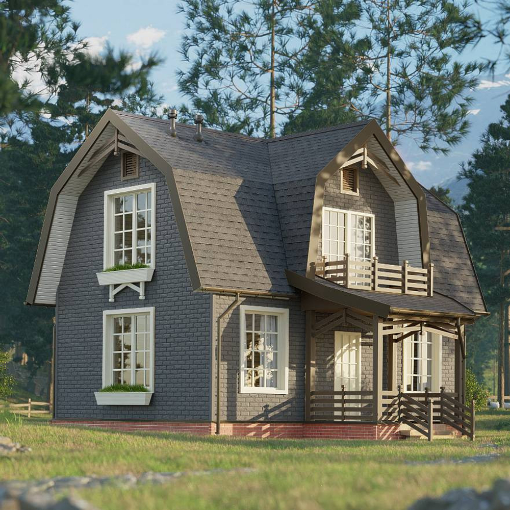 Черепица коньково-карнизная Docke PIE Eurasia ZRSH-1045 серая