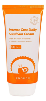 Крем для лица Enough Intense Care Daily Snail Sun Cream SPF50+ PA+++ увлажняющий солнцезащитный с экстрактом улитки 70 мл